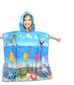 Lasten hupullinen rantapyyhe-poncho hupulla, aarresaari, 60 x 90cm hinta ja tiedot | Pyyhkeet | hobbyhall.fi