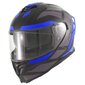 Moto-kypärä VITO PRESTO GLOSSY BLUE Musta hinta ja tiedot | Moottoripyöräkypärät | hobbyhall.fi