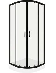 Kama 90x90cm suihkukaapit musta hinta ja tiedot | Suihkuseinät ja -ovet | hobbyhall.fi