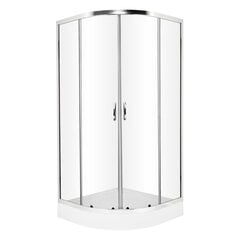 Kama 80x80cm neliömäiset suihkukaapit musta hinta ja tiedot | Suihkuseinät ja -ovet | hobbyhall.fi