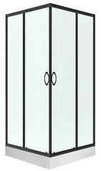 Kama 90x90cm neliönmuotoiset suihkukaapit musta hinta ja tiedot | Suihkuseinät ja -ovet | hobbyhall.fi