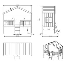 Lastensänky Aatrium House, valkoinen hinta ja tiedot | Lastensängyt | hobbyhall.fi