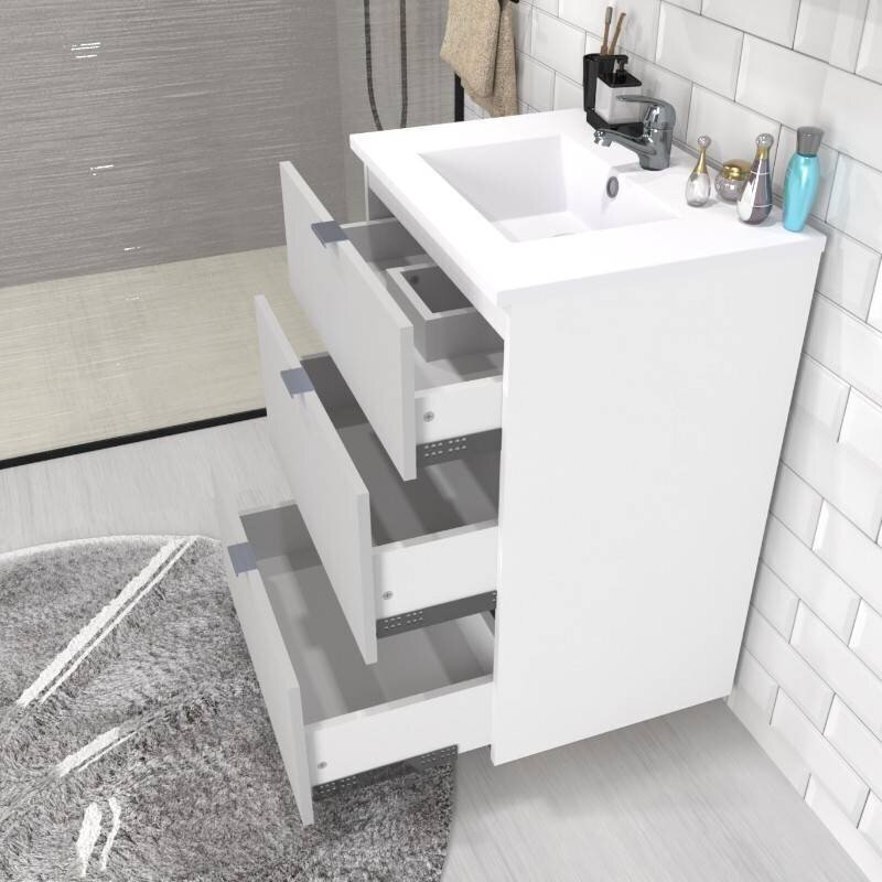 Kylpyhuoneen kaappi Aatrium Marbella, 60x46x91 cm, valkoinen hinta ja tiedot | Kylpyhuonekaapit | hobbyhall.fi