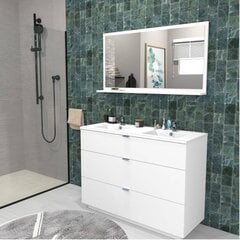 Kylpyhuoneen kaappi Aatrium Marbella, 120x91x46 cm, valkoinen hinta ja tiedot | Kylpyhuonekaapit | hobbyhall.fi