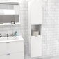 Kylpyhuoneen kaappi Aatrium, 35x30x165 cm, valkoinen hinta ja tiedot | Kylpyhuonekaapit | hobbyhall.fi