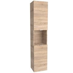 Kylpyhuoneen kaappi Aatrium, 35x30x165 cm, ruskea hinta ja tiedot | Kylpyhuonekaapit | hobbyhall.fi