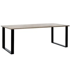 Pöytä Aatrium Como2, ruskea/musta hinta ja tiedot | Ruokapöydät | hobbyhall.fi
