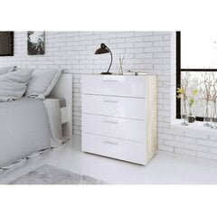 Lipasto Aatrium, 70x40x82 cm, valkoinen hinta ja tiedot | Lipastot | hobbyhall.fi