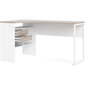 Kirjoituspöytä Aatrium, 145x81x76.8 cm, valkoinen hinta ja tiedot | Tietokonepöydät ja työpöydät | hobbyhall.fi