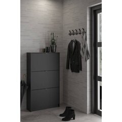 Kenkähylly Aatrium, 70x24x123 cm, harmaa hinta ja tiedot | Kenkäkaapit ja -hyllyt | hobbyhall.fi