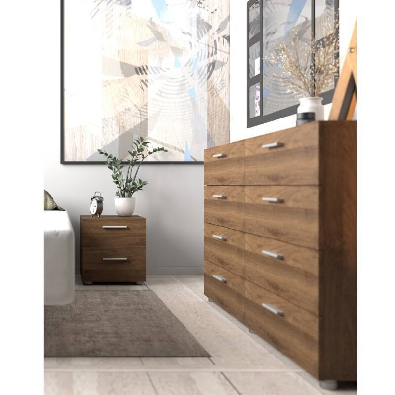 Yöpöytä Aatrium, 40x40x42 cm, ruskea hinta ja tiedot | Yöpöydät | hobbyhall.fi