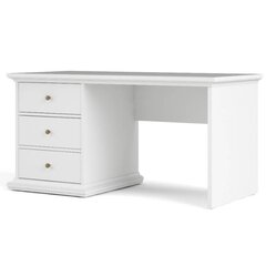 Kirjoituspöytä Aatrium, 130x61x74 cm, valkoinen hinta ja tiedot | Tietokonepöydät ja työpöydät | hobbyhall.fi