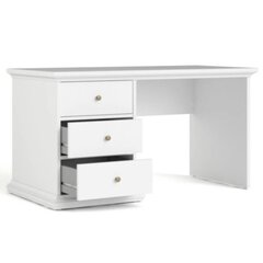 Kirjoituspöytä Aatrium, 130x61x74 cm, valkoinen hinta ja tiedot | Tietokonepöydät ja työpöydät | hobbyhall.fi