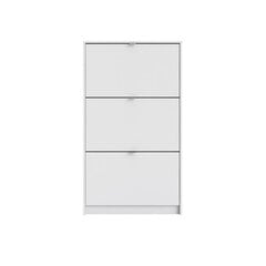 Kenkähylly Aatrium, 70x24x123 cm, valkoinen hinta ja tiedot | Kenkäkaapit ja -hyllyt | hobbyhall.fi