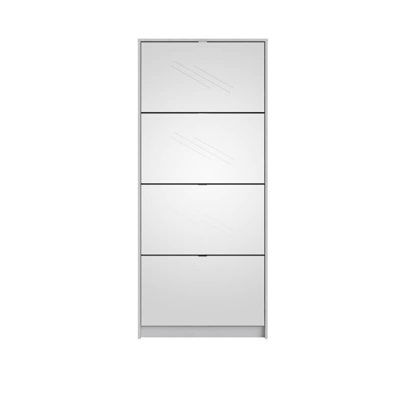 Kenkähylly Aatrium, 70x24x162 cm, valkoinen hinta ja tiedot | Kenkäkaapit ja -hyllyt | hobbyhall.fi