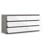 Lipasto Aatrium, 154x50x70 cm, valkoinen/harmaa hinta ja tiedot | Lipastot | hobbyhall.fi