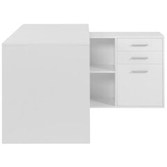 Kirjoituspöytä Aatrium, 136x139x75 cm, valkoinen hinta ja tiedot | Tietokonepöydät ja työpöydät | hobbyhall.fi