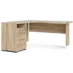 Kirjoituspöytä Aatrium, 159x150x75,5 cm, ruskea hinta ja tiedot | Tietokonepöydät ja työpöydät | hobbyhall.fi