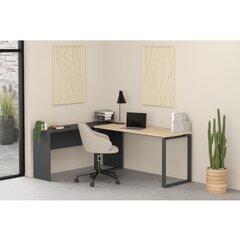 Kirjoituspöytä Aatrium, 150x60x75 cm, ruskea/harmaa hinta ja tiedot | Tietokonepöydät ja työpöydät | hobbyhall.fi