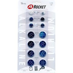 CR ja AG tyyppien elementtisarja, Rocket, 14kpl. hinta ja tiedot | Paristot | hobbyhall.fi