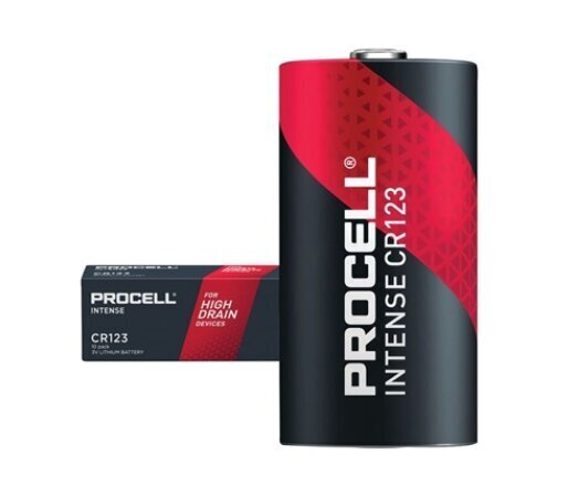 Procell Intense CR123 3V 1600mAh 10 kpl hinta ja tiedot | Paristot | hobbyhall.fi