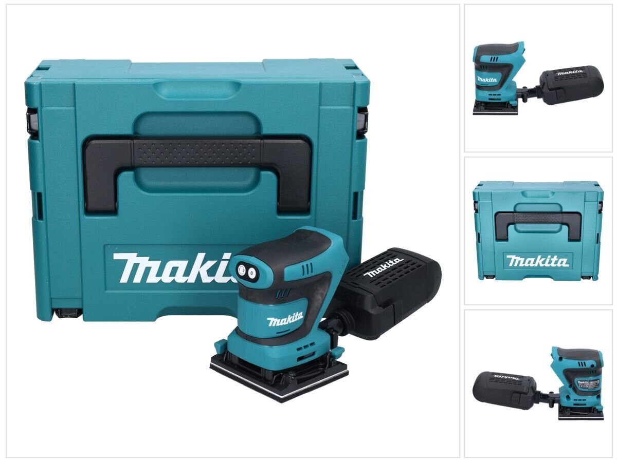 Epäkeskohiomakone Makita DBO 480 ZJ 18 V 112 x 102 mm + Makpac - ilman akkua, ilman laturia hinta ja tiedot | Hiomakoneet | hobbyhall.fi