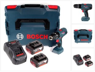 Bosch Professional GSB 18V-21 akkuruuvinväännin 18V 55Nm + 2x akut 5,0Ah + laturi + L-Boxx -laatikko hinta ja tiedot | Akkuporakoneet ja ruuvinvääntimet | hobbyhall.fi