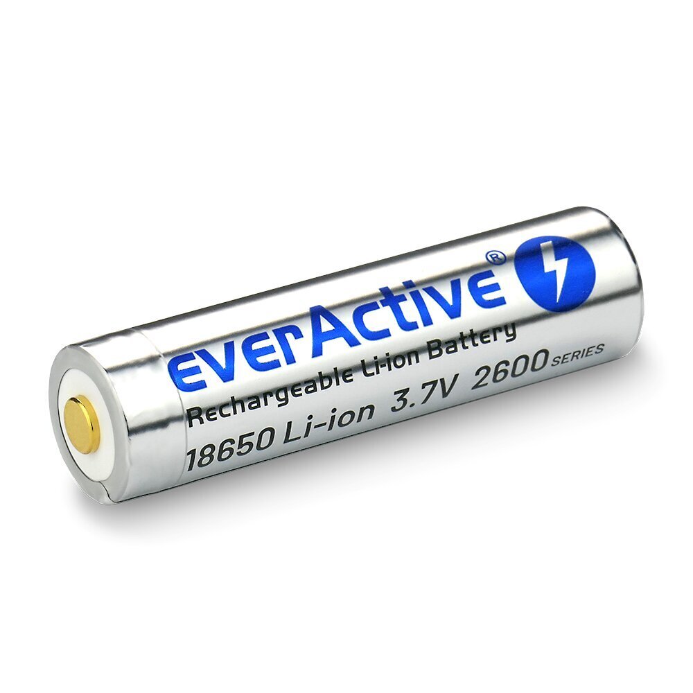 Elementit EverActive 18650 3,7 V hinta ja tiedot | Paristot | hobbyhall.fi