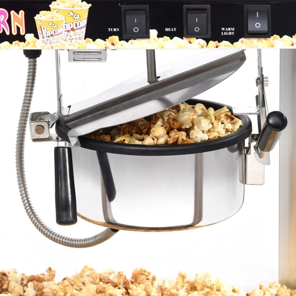 vidaXL Popcornlaite teflon-kattilalla 1 400 W hinta ja tiedot | Muut keittiökoneet | hobbyhall.fi