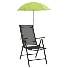 vidaXL Retkituolin aurinkovarjot 2 kpl vihreä 105 cm hinta ja tiedot | Aurinkovarjot ja markiisit | hobbyhall.fi