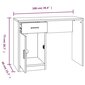 vidaXL Työpöytä laatikolla ja kaapilla harmaa Sonoma 100x40x73 cm puu hinta ja tiedot | Tietokonepöydät ja työpöydät | hobbyhall.fi
