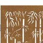 vidaXL Puutarhaportti 85x200 cm corten teräs bambukuvio hinta ja tiedot | Aidat ja tarvikkeet | hobbyhall.fi