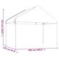 vidaXL Huvimaja katolla valkoinen 11,15x4,08x3,22 m polyeteeni hinta ja tiedot | Puutarhapaviljongit | hobbyhall.fi