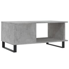 vidaXL Sohvapöytä betoninharmaa 90x50x40 cm tekninen puu hinta ja tiedot | Sohvapöydät | hobbyhall.fi