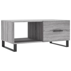 vidaXL Sohvapöytä harmaa Sonoma 90x50x40 cm tekninen puu hinta ja tiedot | Sohvapöydät | hobbyhall.fi