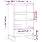 vidaXL Kaappi Sonoma-tammi 57x35x90 cm tekninen puu hinta ja tiedot | Lipastot | hobbyhall.fi