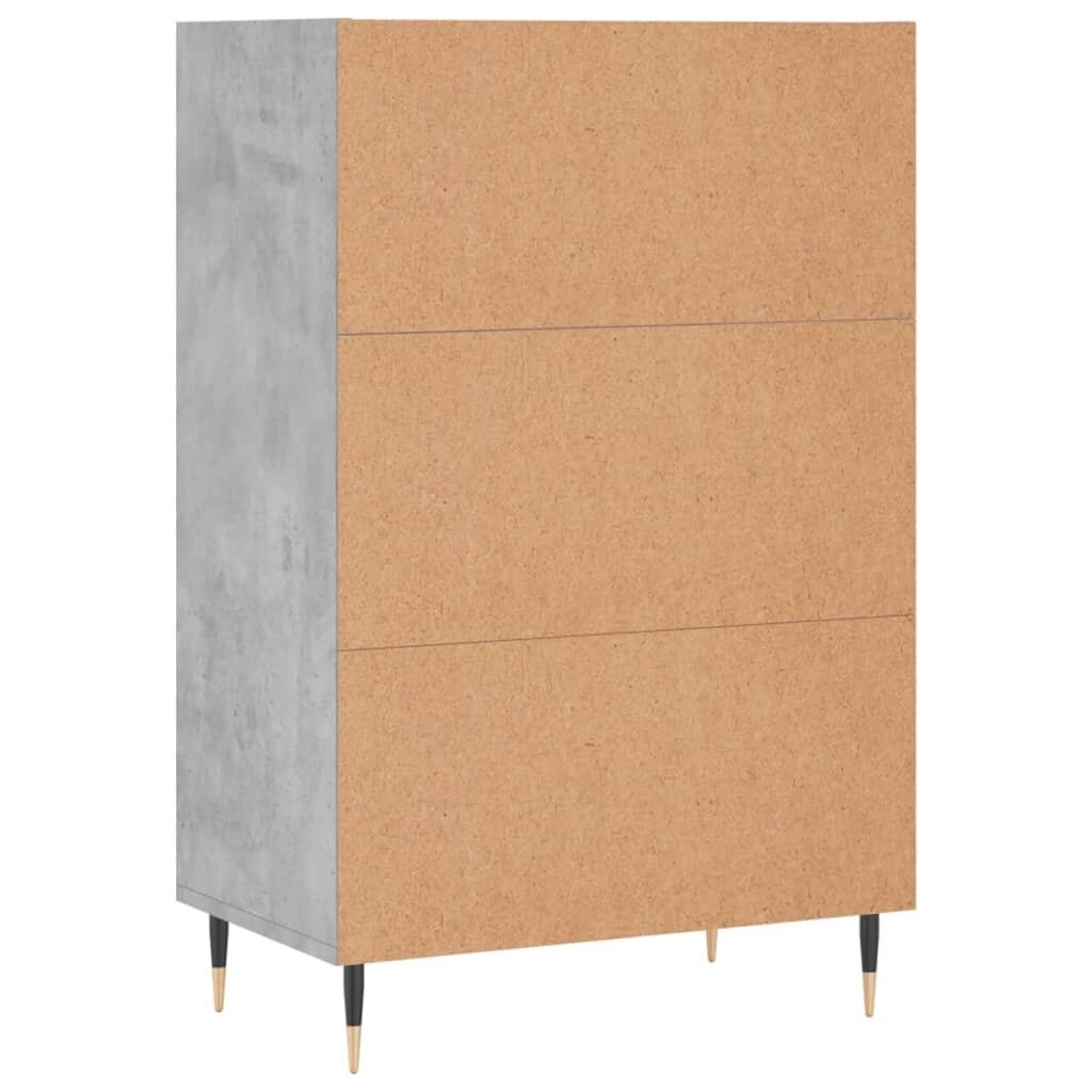 vidaXL Kaappi betoninharmaa 57x35x90 cm tekninen puu hinta ja tiedot | Lipastot | hobbyhall.fi