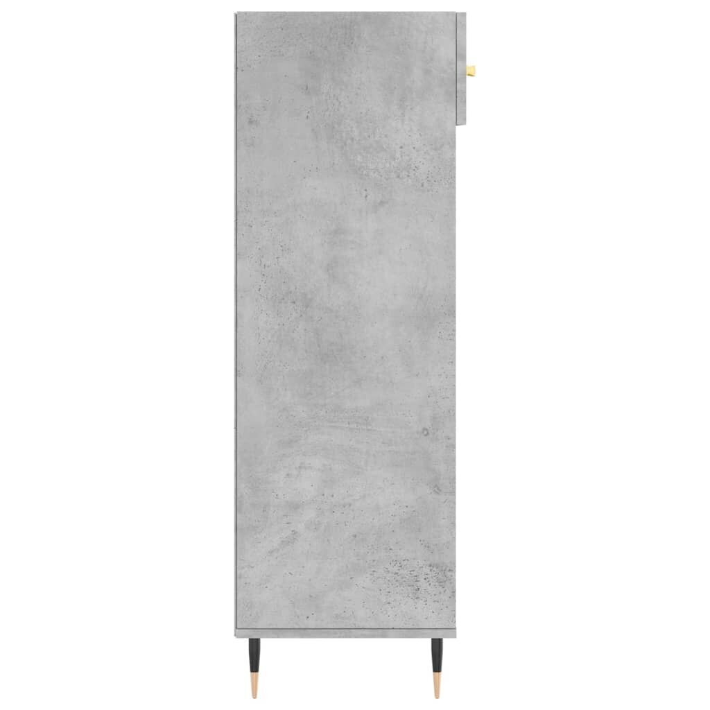 vidaXL Kenkäkaappi betoninharmaa 60x35x105 cm tekninen puu hinta ja tiedot | Kenkäkaapit ja -hyllyt | hobbyhall.fi