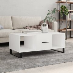 vidaXL Sohvapöytä valkoinen 102x50x40 cm tekninen puu hinta ja tiedot | Sohvapöydät | hobbyhall.fi