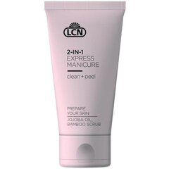 Käsien kuorintavoide LCN 2in1 Express Manicure, 50ml hinta ja tiedot | Vartalovoiteet ja -emulsiot | hobbyhall.fi