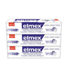 Elmex Dental Enamel Professional hammastahna 3 x 75 ml hinta ja tiedot | Suuhygienia | hobbyhall.fi