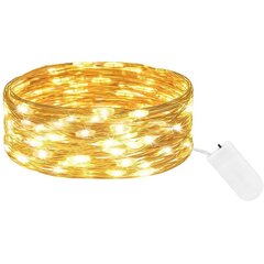 LED-nauha 1 m, 10 LEDiä hinta ja tiedot | Jouluvalot | hobbyhall.fi