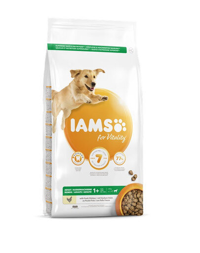 Iams ProActive Health aikuisille suurirotuisille koirille, kanaa, 3 kg hinta ja tiedot | Koiran kuivaruoka | hobbyhall.fi