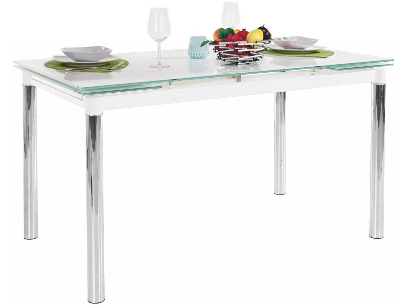 Pöytä Pippa, 80x140 cm, valkoinen hinta ja tiedot | Ruokapöydät | hobbyhall.fi