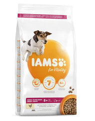 Iams For Vitality pienille ja keskikokoisille vanhemmille koirille, kanaa, 5 kg hinta ja tiedot | Koiran kuivaruoka | hobbyhall.fi