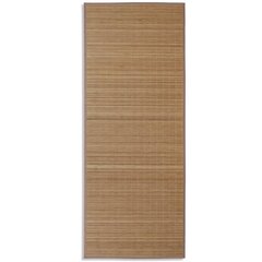 vidaXL Suorakulmainen ruskea bambumatto 80x200 cm hinta ja tiedot | Isot matot | hobbyhall.fi