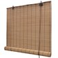 vidaXL Ruskeat bambu rullaverhot 120 x 220 cm hinta ja tiedot | Kaihtimet | hobbyhall.fi