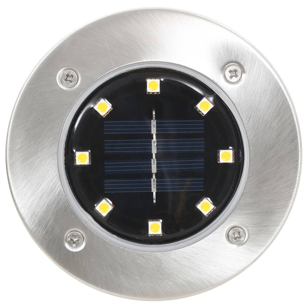 vidaXL Aurinkoenergia maavalaisimet 8 kpl LED lämmin valkoinen hinta ja tiedot | Puutarha- ja ulkovalot | hobbyhall.fi