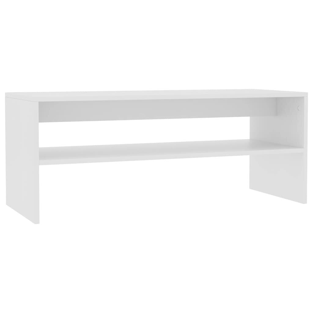 vidaXL Sohvapöytä valkoinen 100x40x40 cm lastulevy hinta ja tiedot | Sohvapöydät | hobbyhall.fi
