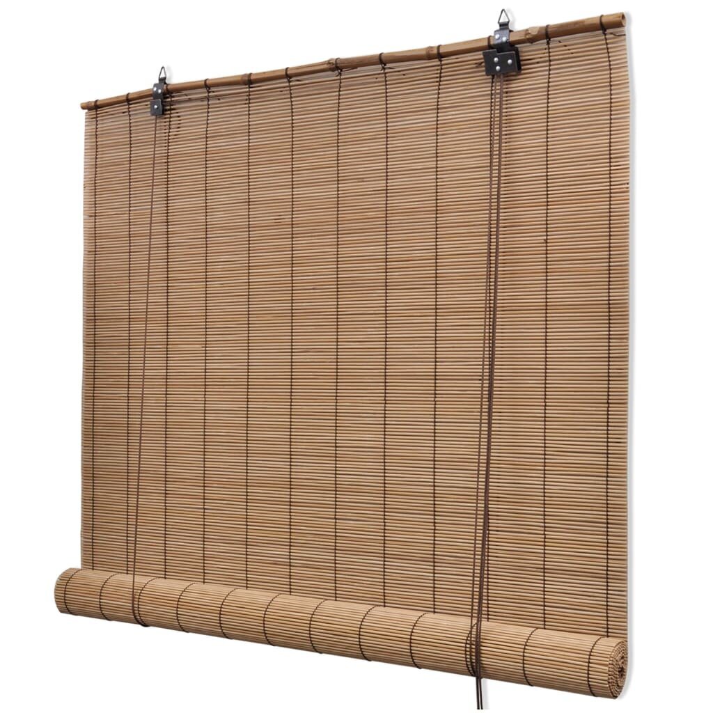vidaXL Rullaverho bambu 150x160 cm ruskea hinta ja tiedot | Rullaverhot | hobbyhall.fi